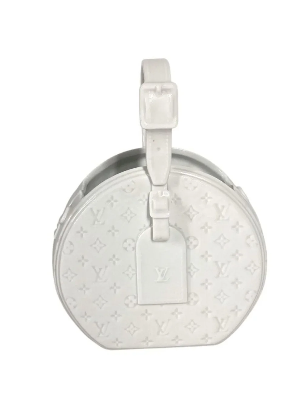 Louis Vuitton Vase Vaspo Serine Porcelain White